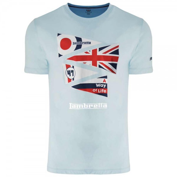 Lambretta Lambretta Flag T-Shirt Cool Blue